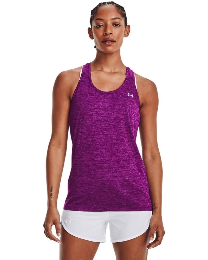 Women's Tech Twist Tank Top (514) Rivalry / Strobe / Metallic Silver $10.48 Activewear