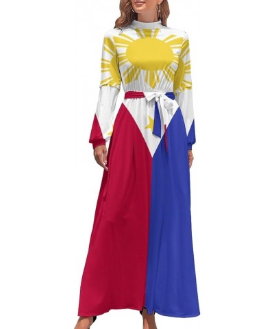 Long Dress Dress for Womens Summer Top Philippines Flag Casual V Neck Shift Dress XS X-Large Style-2 $17.22 Dresses