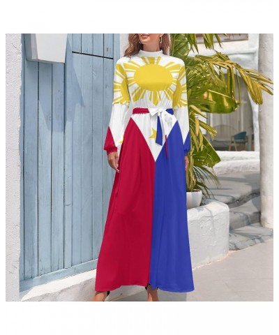 Long Dress Dress for Womens Summer Top Philippines Flag Casual V Neck Shift Dress XS X-Large Style-2 $17.22 Dresses