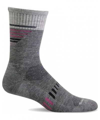 Women's Ascend II Crew Moderate Compression Sock Grey $12.90 Activewear