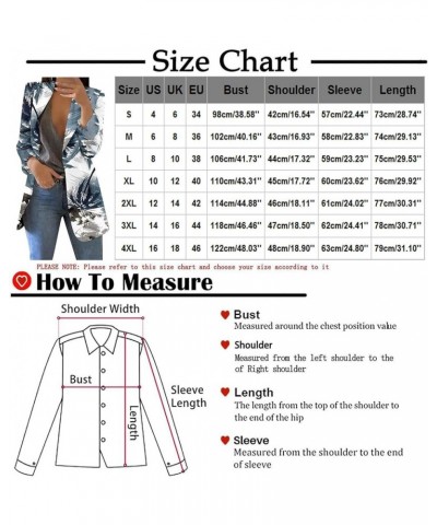 Women's 2023 Summer Fashion Temperament Lightweight Printed Contrast Color Long Sleeve Lapel Coat Blazer Jackets 13-multicolo...