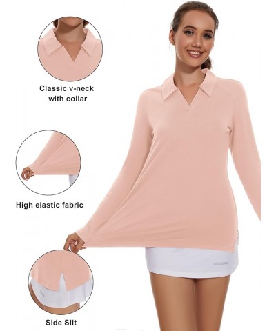 Womens Golf Shirt Polo Short Sleeve,Sleeveless,Long Sleeve Tennis Collared Top Dry Fit Athletic Clothes for Ladies A1_light P...