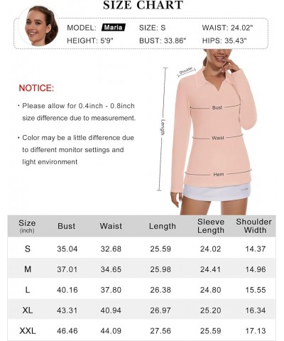 Womens Golf Shirt Polo Short Sleeve,Sleeveless,Long Sleeve Tennis Collared Top Dry Fit Athletic Clothes for Ladies A1_light P...