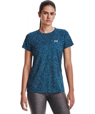 Women's Tech Nova Short Sleeve T-Shirt Petrol Blue/Capri/Metallic Silver (437) $13.72 Activewear