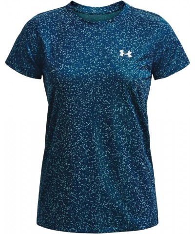 Women's Tech Nova Short Sleeve T-Shirt Petrol Blue/Capri/Metallic Silver (437) $13.72 Activewear