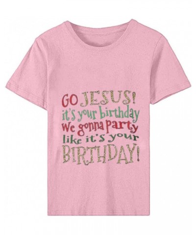 Jesus Easter Shirts for Women Christian Graphic Tshirts Funny Faith Outfit I Can't But I Know A Guy Letter Print Tees A04-pin...