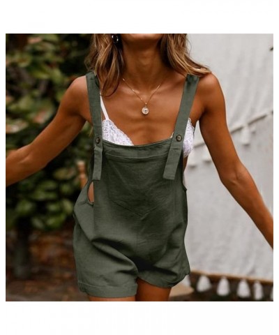 Womens Harem Jumpsuit Summer Casual Loose Boho Floral Doodle Pants One Piece Overalls Rompers with Pockets G Green $8.61 Over...