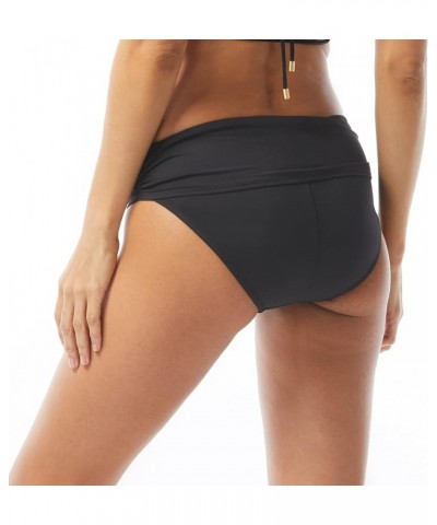 Women's Standard Draped High Waist Bottom Black $15.57 Others