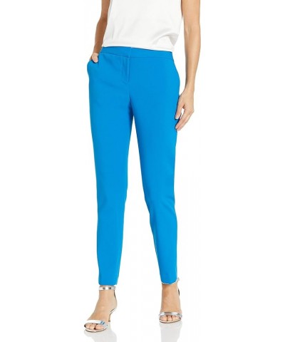 Women's Textured Twill Front Zip Ankle Pant Peacock $35.47 Pants