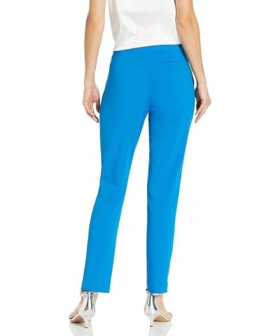 Women's Textured Twill Front Zip Ankle Pant Peacock $35.47 Pants