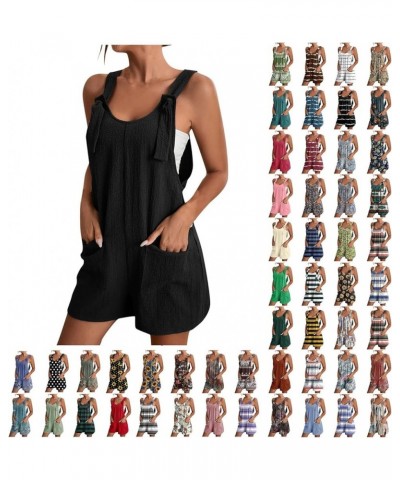 Overalls Women Womens Overalls Overall Shorts Women'S Jumpsuits, Rompers & Overalls Romper Jumpsuit Sizes S To 5Xl 002-black ...