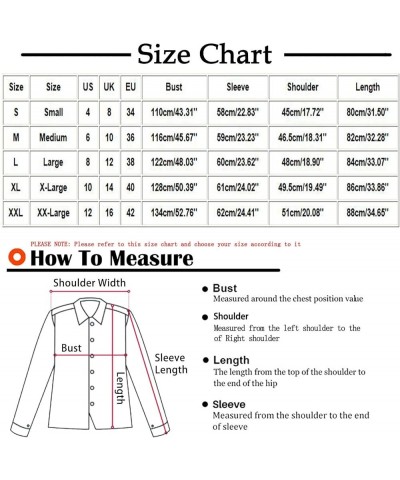 Womens Fleece Lined Jacket, Plus Size Winter Warm Parka Coat Fashion Lapel Button Down 2023 Fashion Comfy Furry Outerwear New...