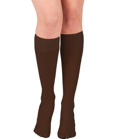 Womens Trouser Socks Knee High Coffee $7.79 Socks