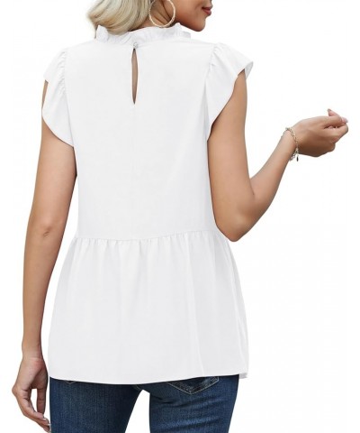 Women's Casual Tops Short Sleeve V-Neck Shirts Loose Blouse Basic Tee T-Shirt 02 White $4.88 T-Shirts