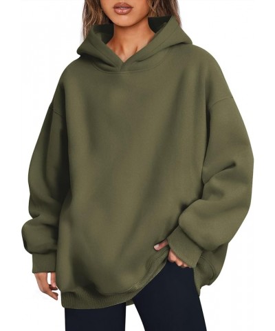 Women's Oversized Hoodies Fleece Hooded Sweatshirts Comfy Casual Pullover Loose Lightweight Fall Winter Clothes Armygreen $17...