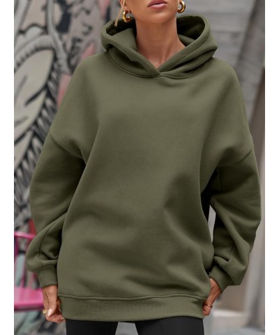 Women's Oversized Hoodies Fleece Hooded Sweatshirts Comfy Casual Pullover Loose Lightweight Fall Winter Clothes Armygreen $17...