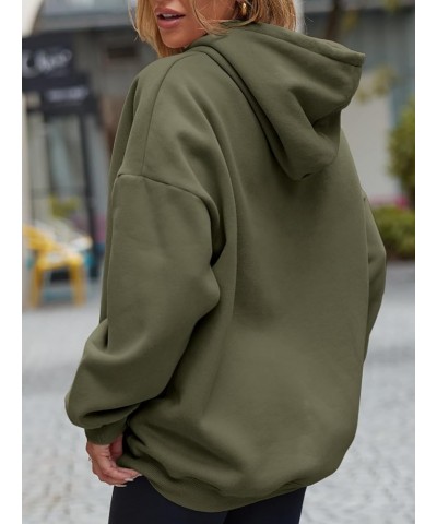 Women's Oversized Hoodies Fleece Hooded Sweatshirts Comfy Casual Pullover Loose Lightweight Fall Winter Clothes Armygreen $17...