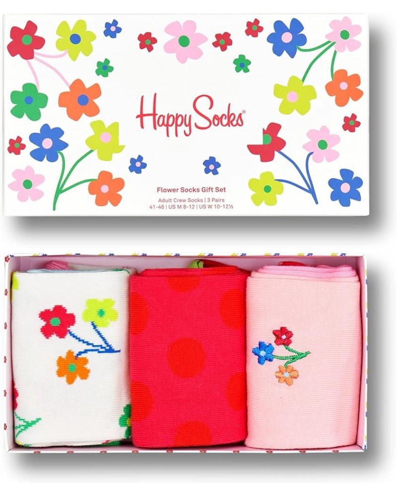 Summer Styles for Men and Women, Multicolor with Gift Boxes -Made with Sustainable Cotton- Size 9-11 Spring Flower Gift Box 2...