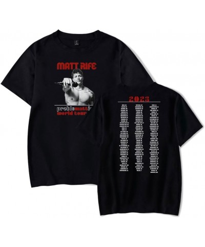 Matt Rife ProbleMATTic World Tour 2023 Tshirt Merch Women/Men Casuals O-Neck Short Sleeve Tee Streetwear Black $10.08 T-Shirts