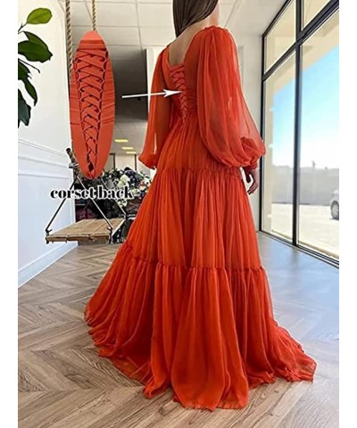 Long Puffy Sleeve Prom Dress V Neck Empire Waist Ball Gown Tulle Formal Evening Gowns for Women Formal Desert Rose $36.00 Dre...