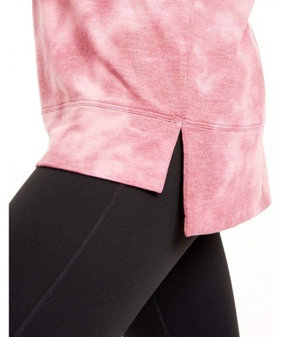 Women's Tie-Dyed High-Low Hem Sweatshirt (Medium, Malaga) $12.74 Activewear