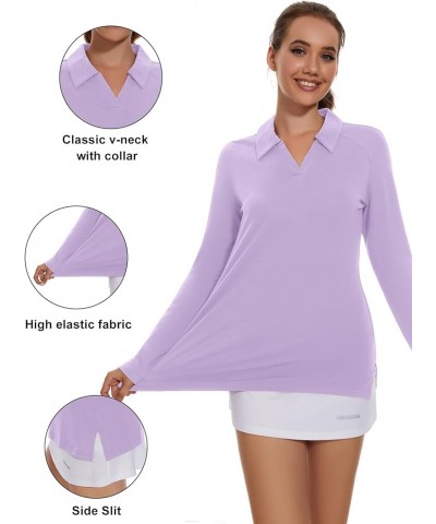 Womens Golf Shirt Polo Short Sleeve,Sleeveless,Long Sleeve Tennis Collared Top Dry Fit Athletic Clothes for Ladies A1_light P...