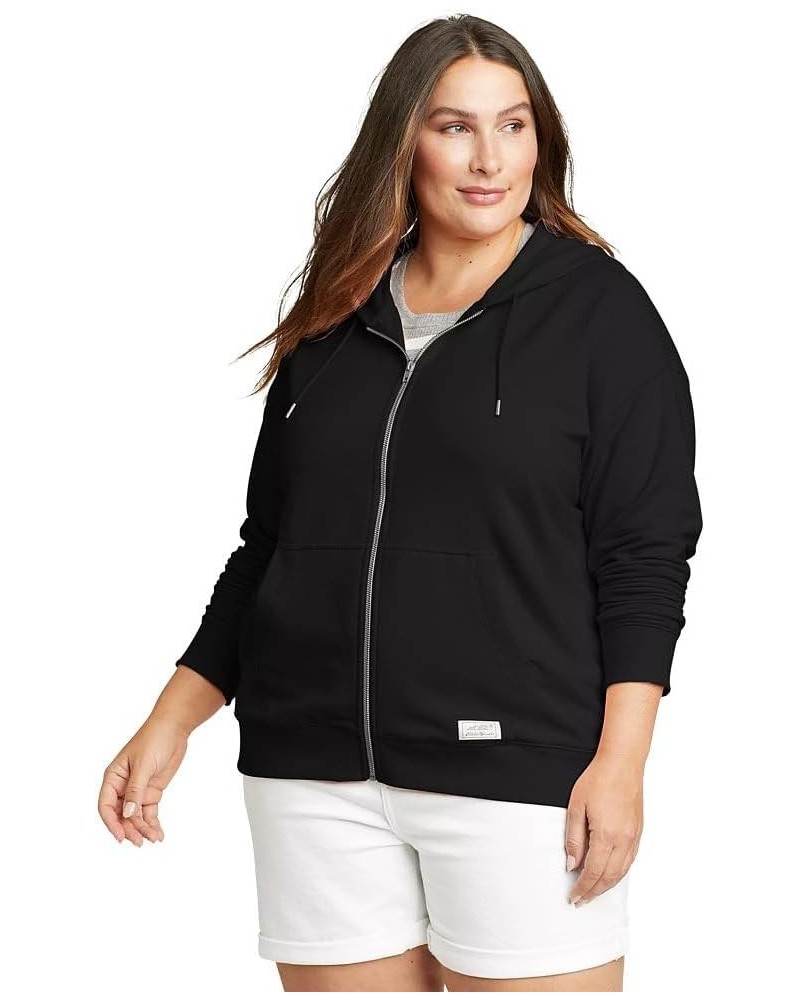 Women's Cozy Camp Full-Zip Hoodie Plus Black $33.17 Hoodies & Sweatshirts