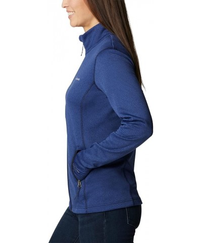 Women's Park View Grid Fleece Full Zip Dark Nocturnal Heather $23.76 Jackets