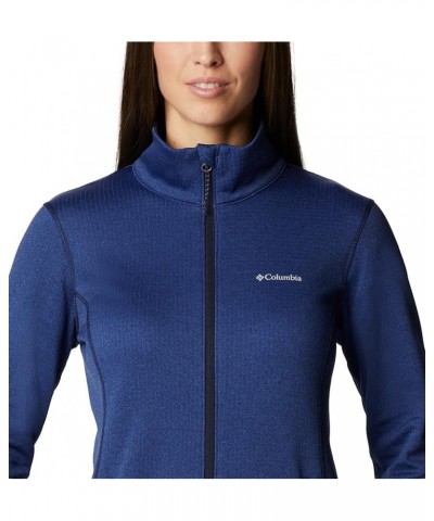 Women's Park View Grid Fleece Full Zip Dark Nocturnal Heather $23.76 Jackets