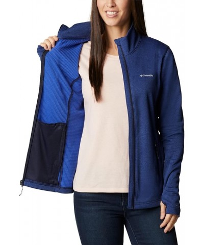 Women's Park View Grid Fleece Full Zip Dark Nocturnal Heather $23.76 Jackets