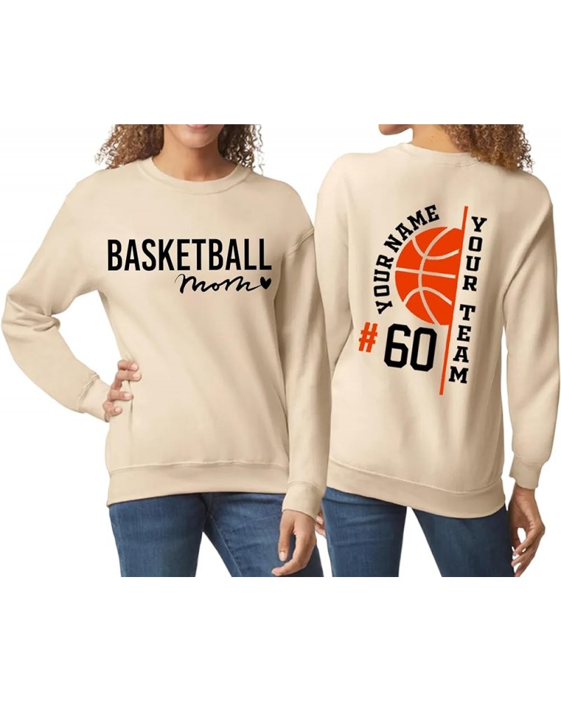 Custom Basketball Mom Sweatshirt, Basketball Mom Sweatshirt, Basketball Sweatshirt For Mom, Sweatshirt for women Basketball M...