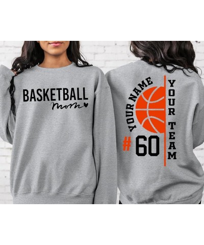 Custom Basketball Mom Sweatshirt, Basketball Mom Sweatshirt, Basketball Sweatshirt For Mom, Sweatshirt for women Basketball M...