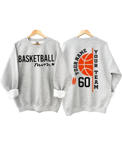 Custom Basketball Mom Sweatshirt, Basketball Mom Sweatshirt, Basketball Sweatshirt For Mom, Sweatshirt for women Basketball M...