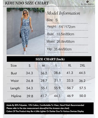 Women's 2024 Summer Jumpsuits Casual Sleeveless Jumpsuit Drawstring Elastic Waist Romper Pajama with Pockets Camouflage Grey ...