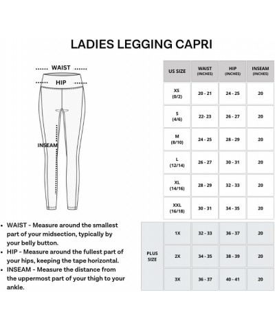 4 Pack: Women's Capri Leggings with Pockets Casual Yoga Workout Exercise Pants (Available in Plus Size) Standard Set 9 $26.99...