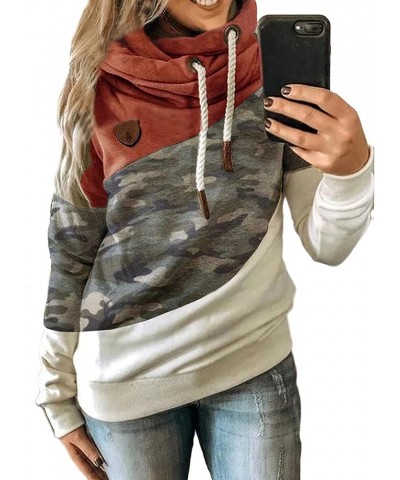 Women's Cowl Neck Pullover Sweatshirt Hoodie Color Block Long Sleeve Drawstring Graphic Printed Tunic Tops 12 $16.32 Hoodies ...