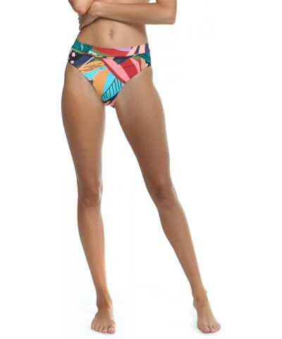 Women's Standard Marlee High Waist Bikini Bottom Swimsuit Hero Abstract $24.21 Swimsuits