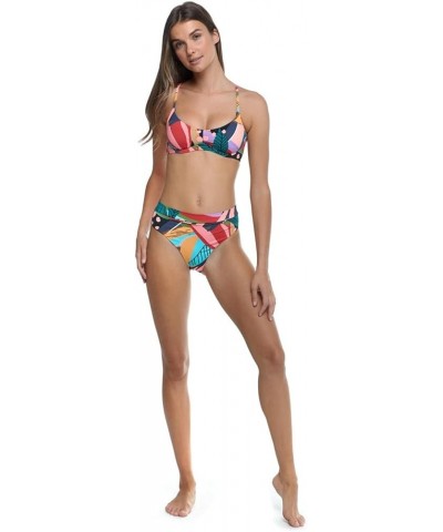 Women's Standard Marlee High Waist Bikini Bottom Swimsuit Hero Abstract $24.21 Swimsuits