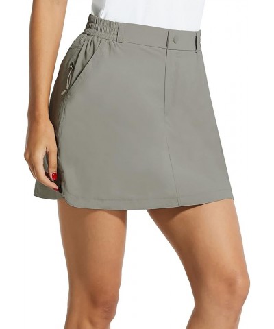 Women' Golf Skorts 4 Pockets 15" UPF 50+ Athletic Skirt Quick Dry Lightweight for Tennis,Hiking,Everyday Casual 02-gray $12.9...