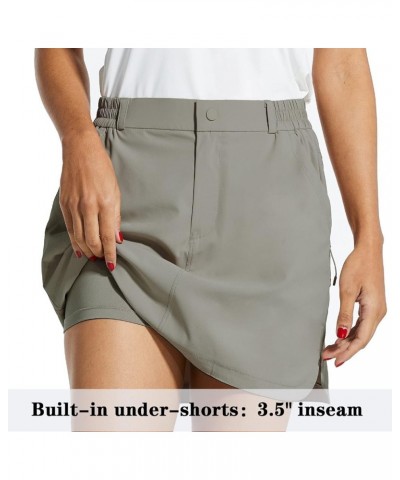 Women' Golf Skorts 4 Pockets 15" UPF 50+ Athletic Skirt Quick Dry Lightweight for Tennis,Hiking,Everyday Casual 02-gray $12.9...