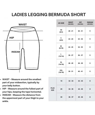 4 Pack: Women's 9" Bermuda Long High Waisted Shorts with Pockets Casual Workout Athletic (Available in Plus) Bermuda Shorts S...