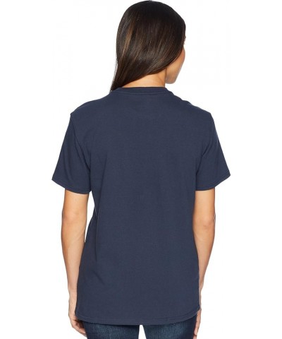 Women's Loose Fit Heavyweight Short-Sleeve Pocket T-Shirt Closeout Navy $11.99 Tops