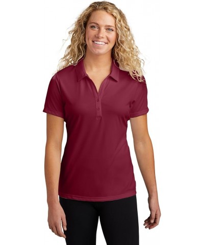 Women's Dry-Fit Golf Polo Shirts, Polo Shirts for Women (Available in Plus Sizes) Maroon $11.39 Shirts