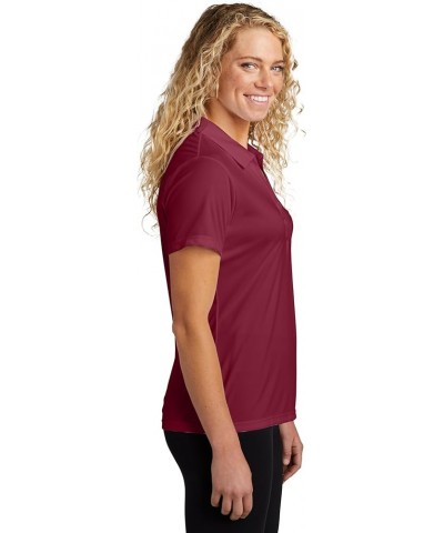 Women's Dry-Fit Golf Polo Shirts, Polo Shirts for Women (Available in Plus Sizes) Maroon $11.39 Shirts