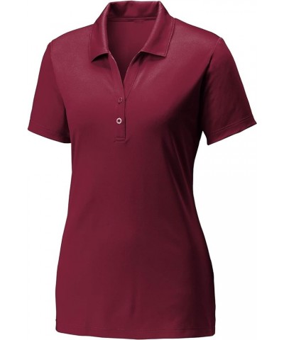 Women's Dry-Fit Golf Polo Shirts, Polo Shirts for Women (Available in Plus Sizes) Maroon $11.39 Shirts