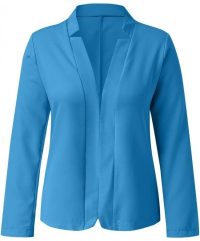 Blazer Jackets for Women Woman Jackets Solid Open Front Elegant Long Sleeve Work Office Womens Suits for Work Y2-wine $14.84 ...