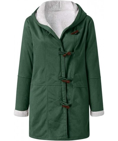 Plus Size Winter Coats for Women 2023 Warm Fleece Lined Distressed Jackets Hooded Parka Faux Suede Pea Coat Outerwear 18-gree...