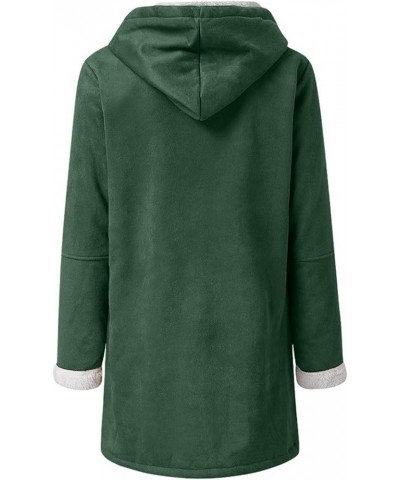 Plus Size Winter Coats for Women 2023 Warm Fleece Lined Distressed Jackets Hooded Parka Faux Suede Pea Coat Outerwear 18-gree...