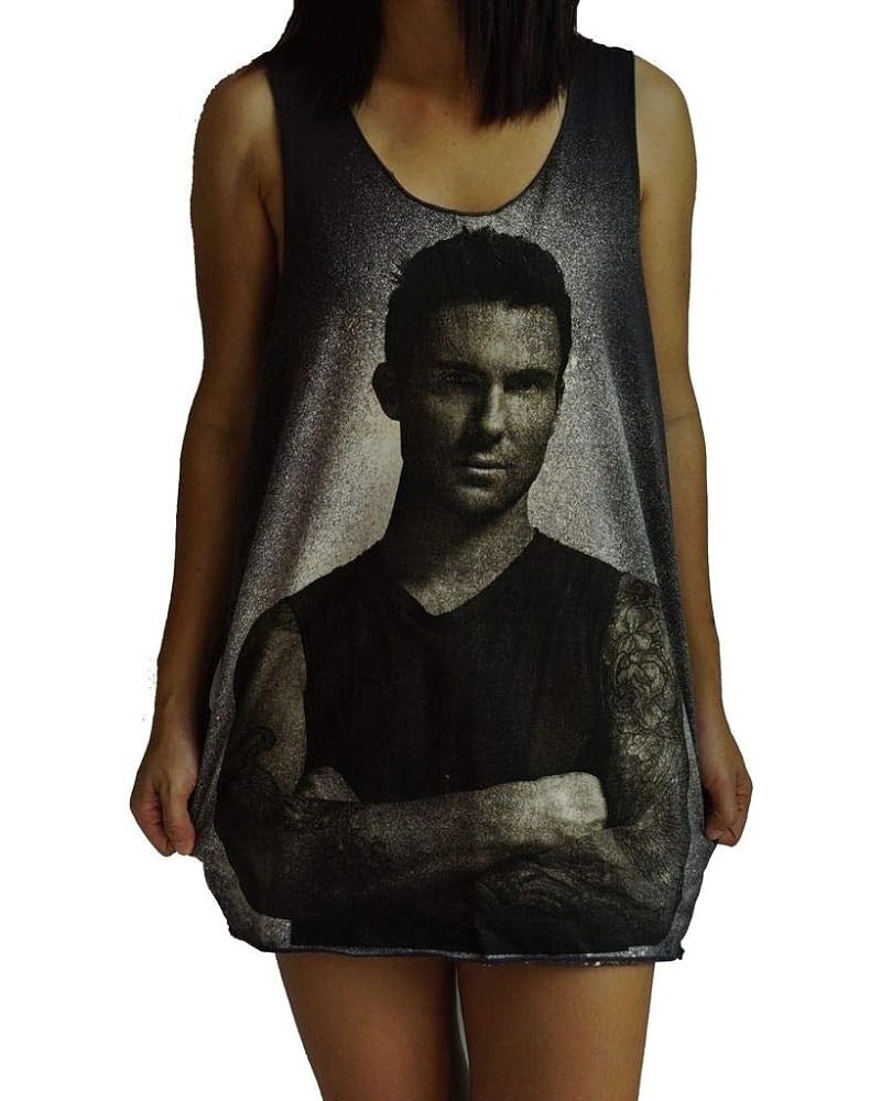 Adam Levine Tank Top Vest Singlet Sleeveless T-Shirt Mens Womens Ladies Unisex Brown $11.54 T-Shirts