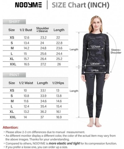 Thermal Underwear for Women Base Layer Women Cold Weather,Long Johns for Women Camouflage $16.32 Underwear